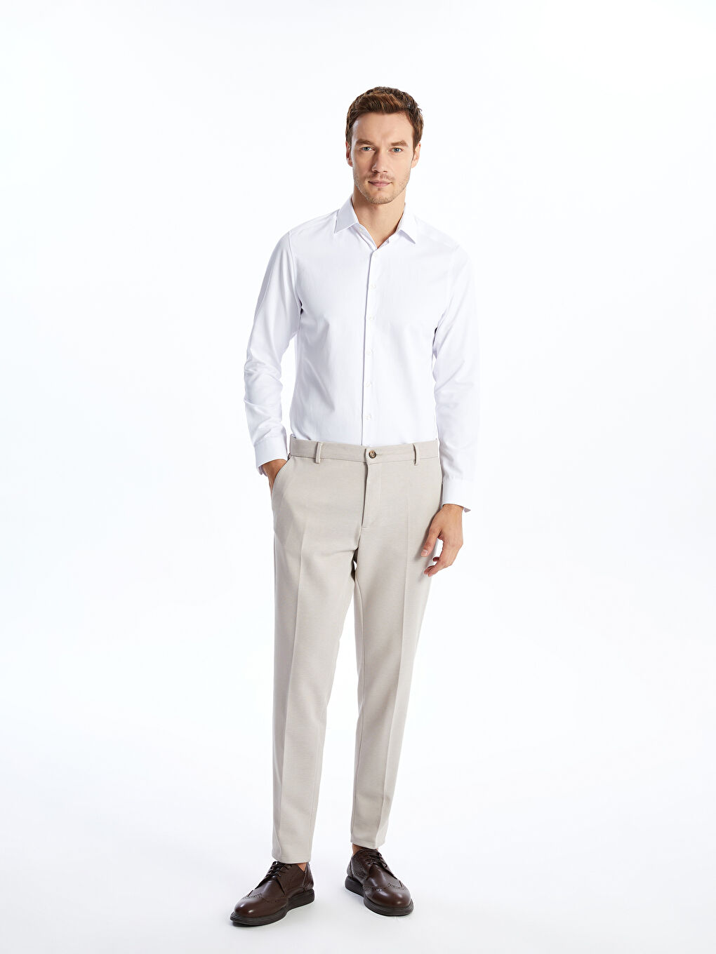 LCWAIKIKI Formal Bej Slim Fit Erkek Pantolon