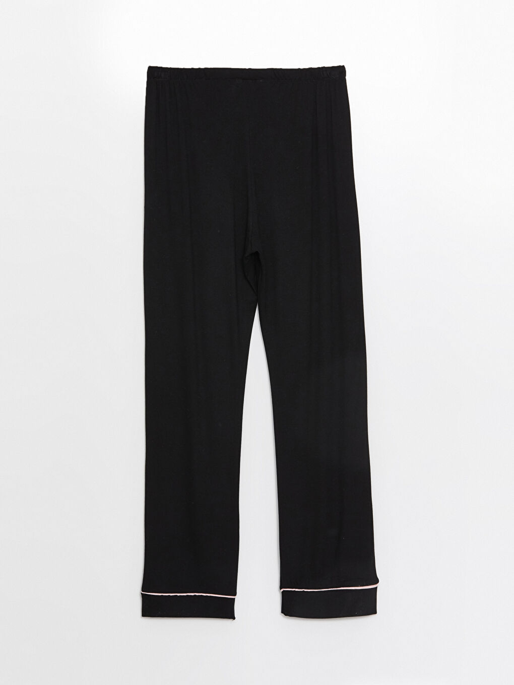 Siyah Beli Lastikli Kadın Pijama Altı-1