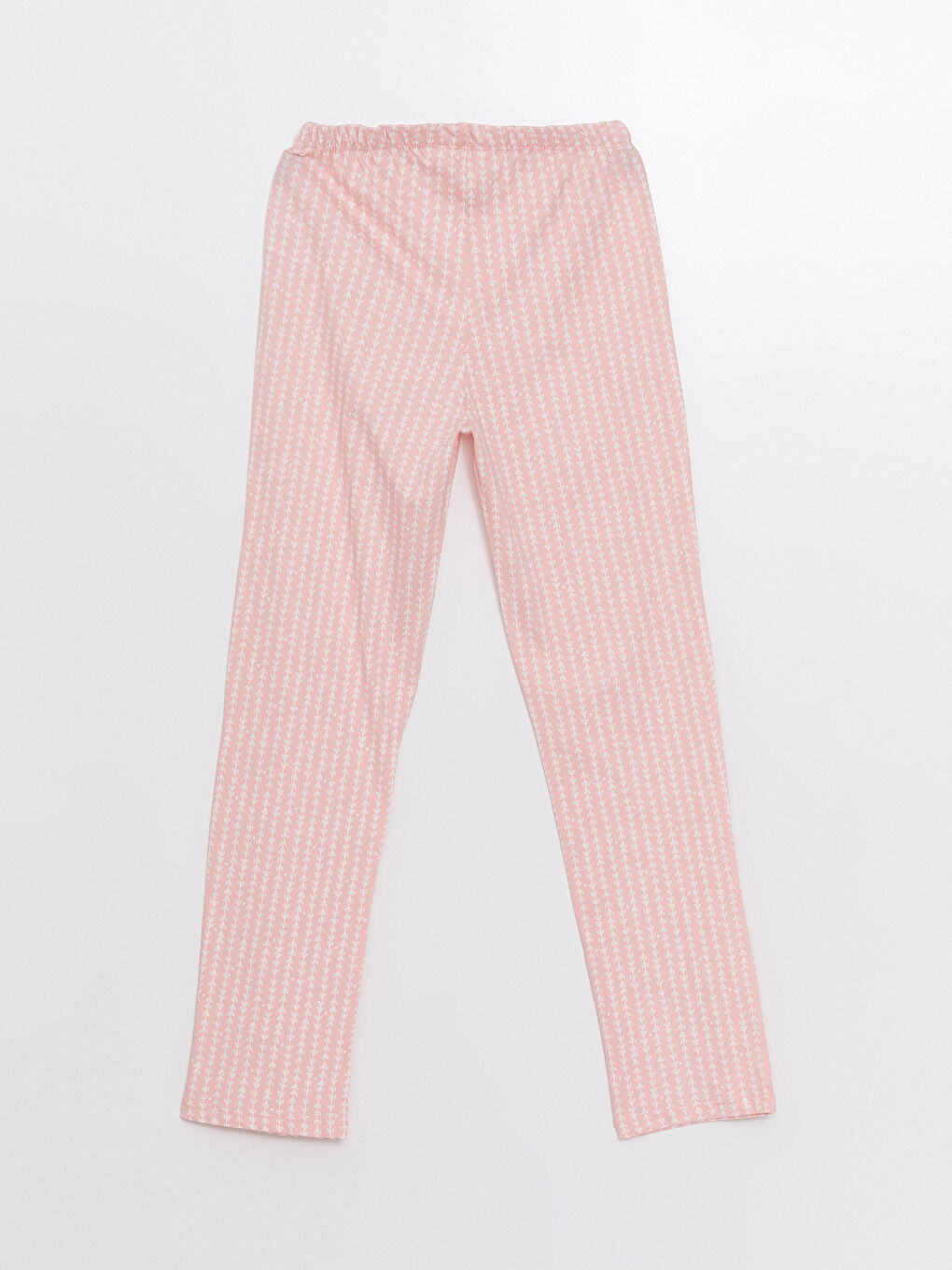 Pembe Beli Lastikli Baskılı Kadın Pijama Altı-1