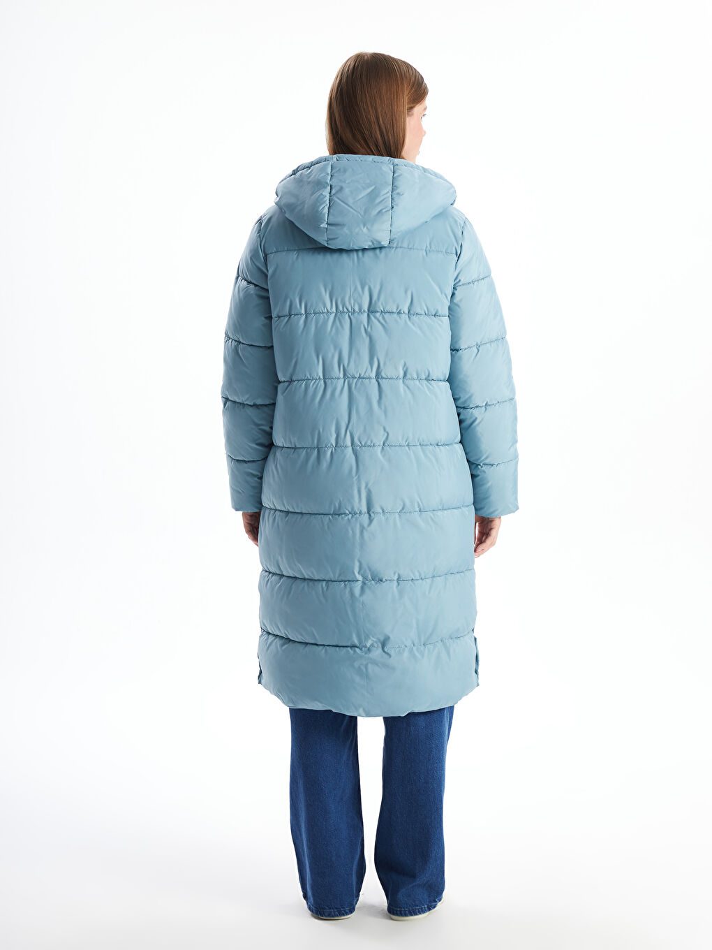 Hooded Oversize Women's Puffer Coat-4