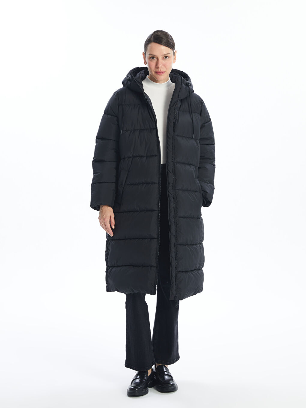 Hooded Oversize Women's Puffer Coat-1
