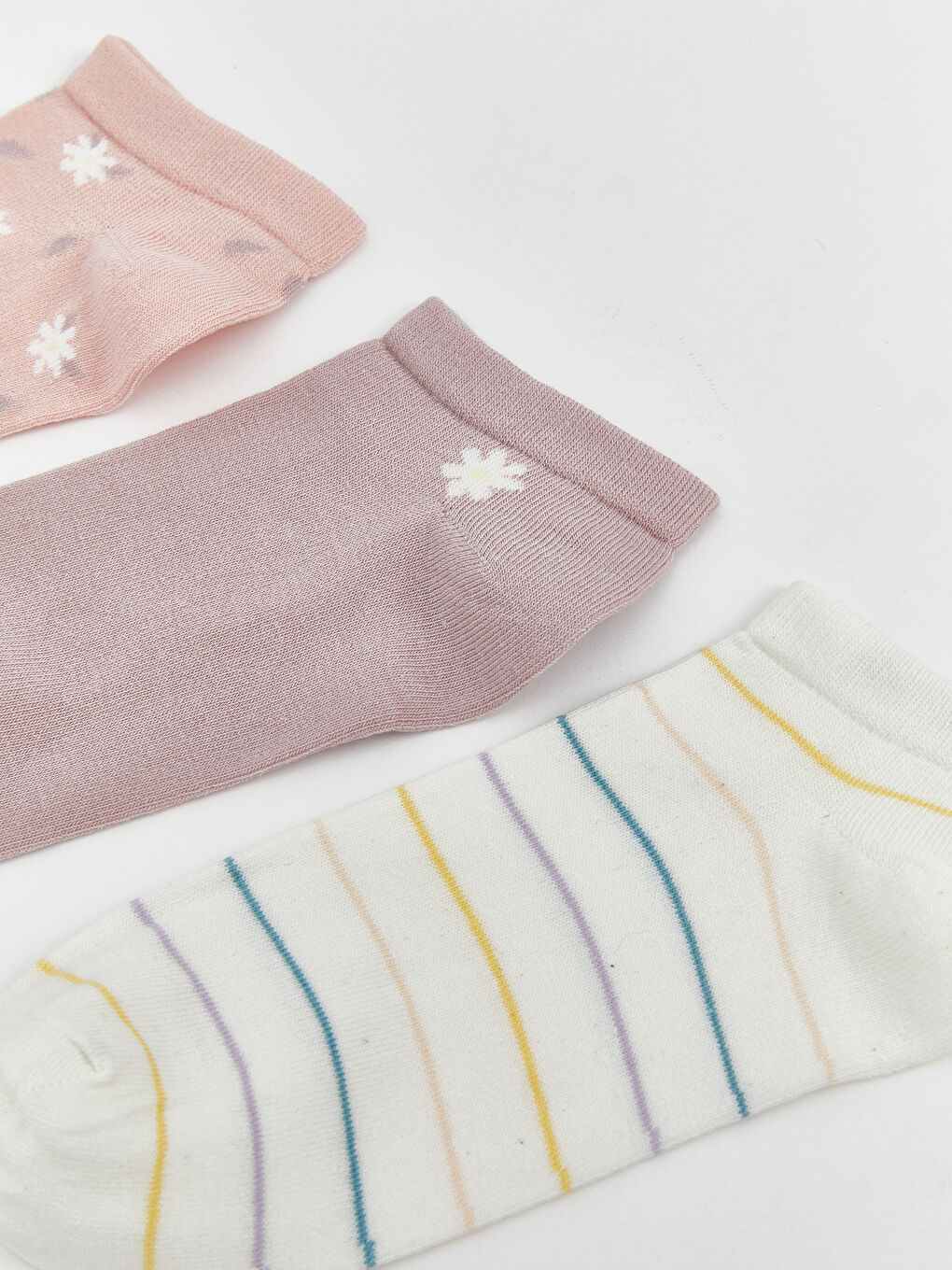 LCW DREAM Gemusterte Sneaker-Socken für Damen 5er-Pack -W41492Z8-G4V