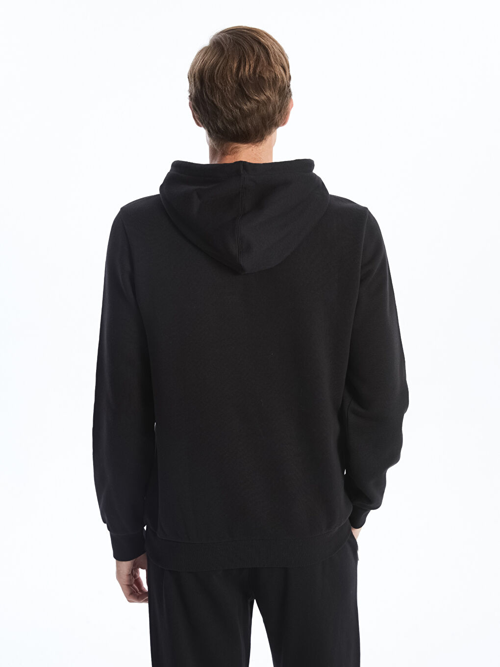 LCWAIKIKI Classic Long Sleeve Printed Men's Thick Hoodie -W41563Z8-CVL