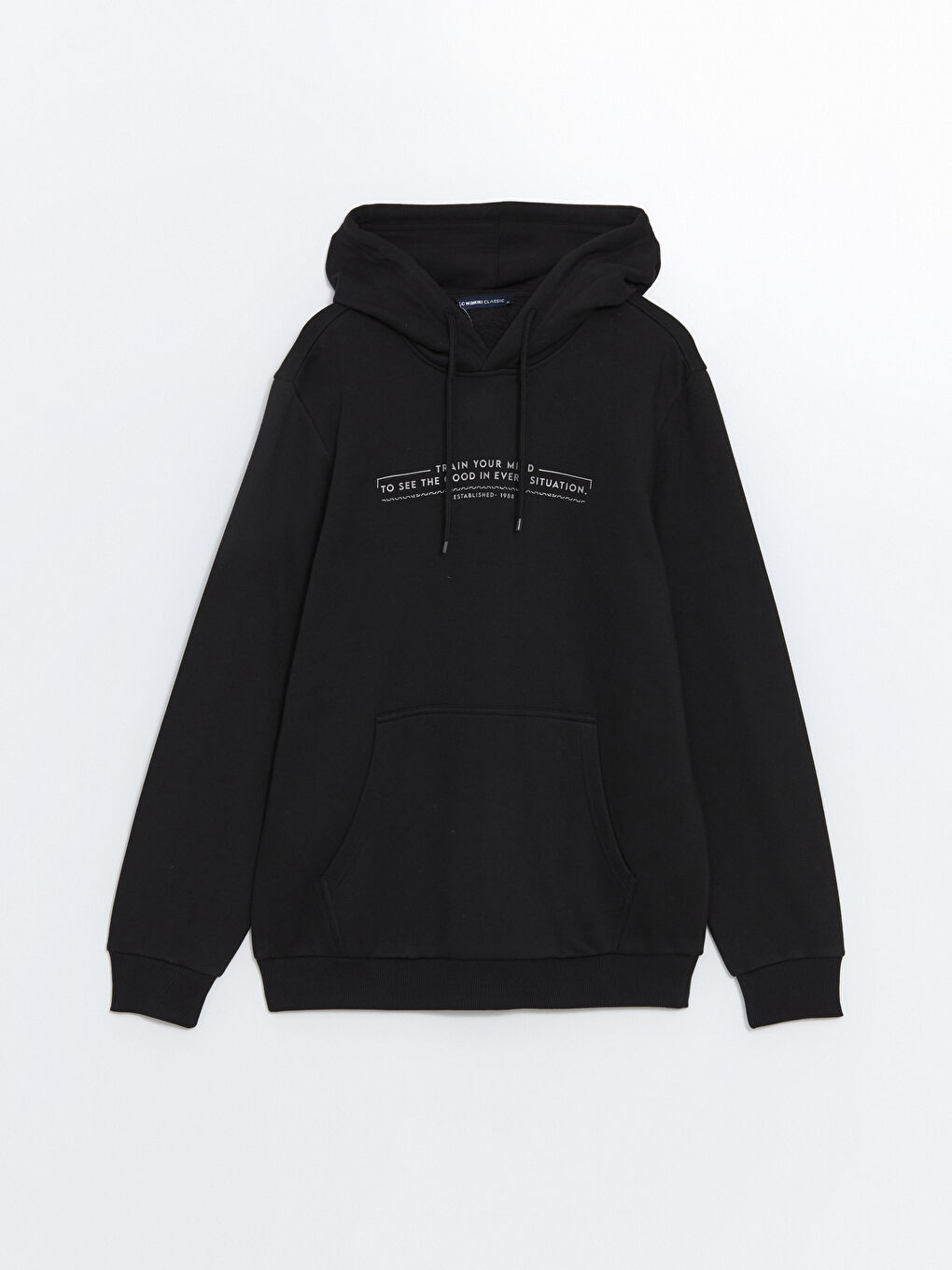 LCWAIKIKI Classic Long Sleeve Printed Men's Thick Hoodie -W41563Z8-CVL