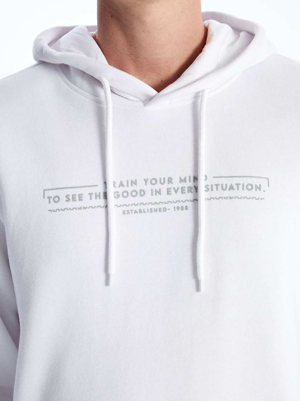Long Sleeve Printed Men's Thick Hoodie-2