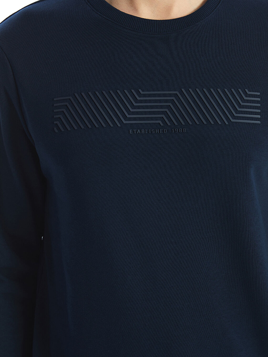 Crew Neck Long Sleeve Printed Men's Sweatshirt-2