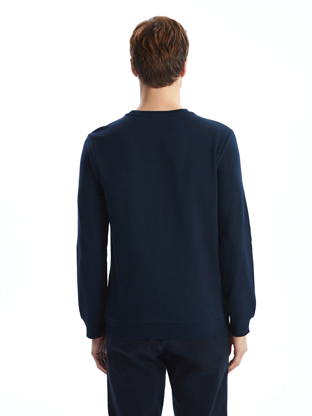 Crew Neck Long Sleeve Printed Men's Sweatshirt-3
