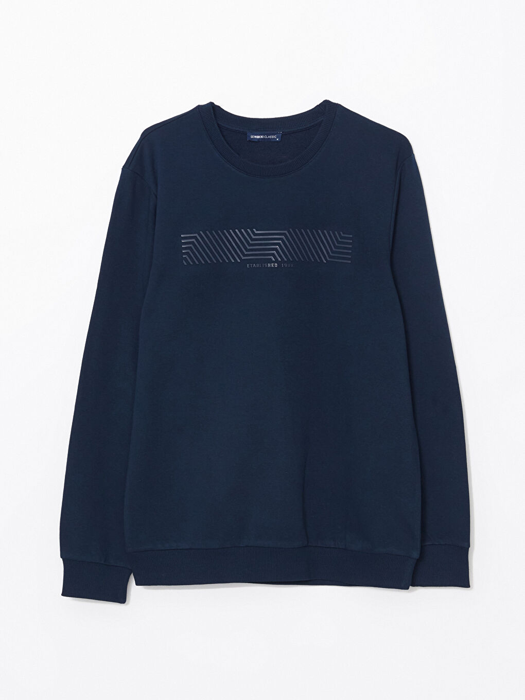 Crew Neck Long Sleeve Printed Men's Sweatshirt-4