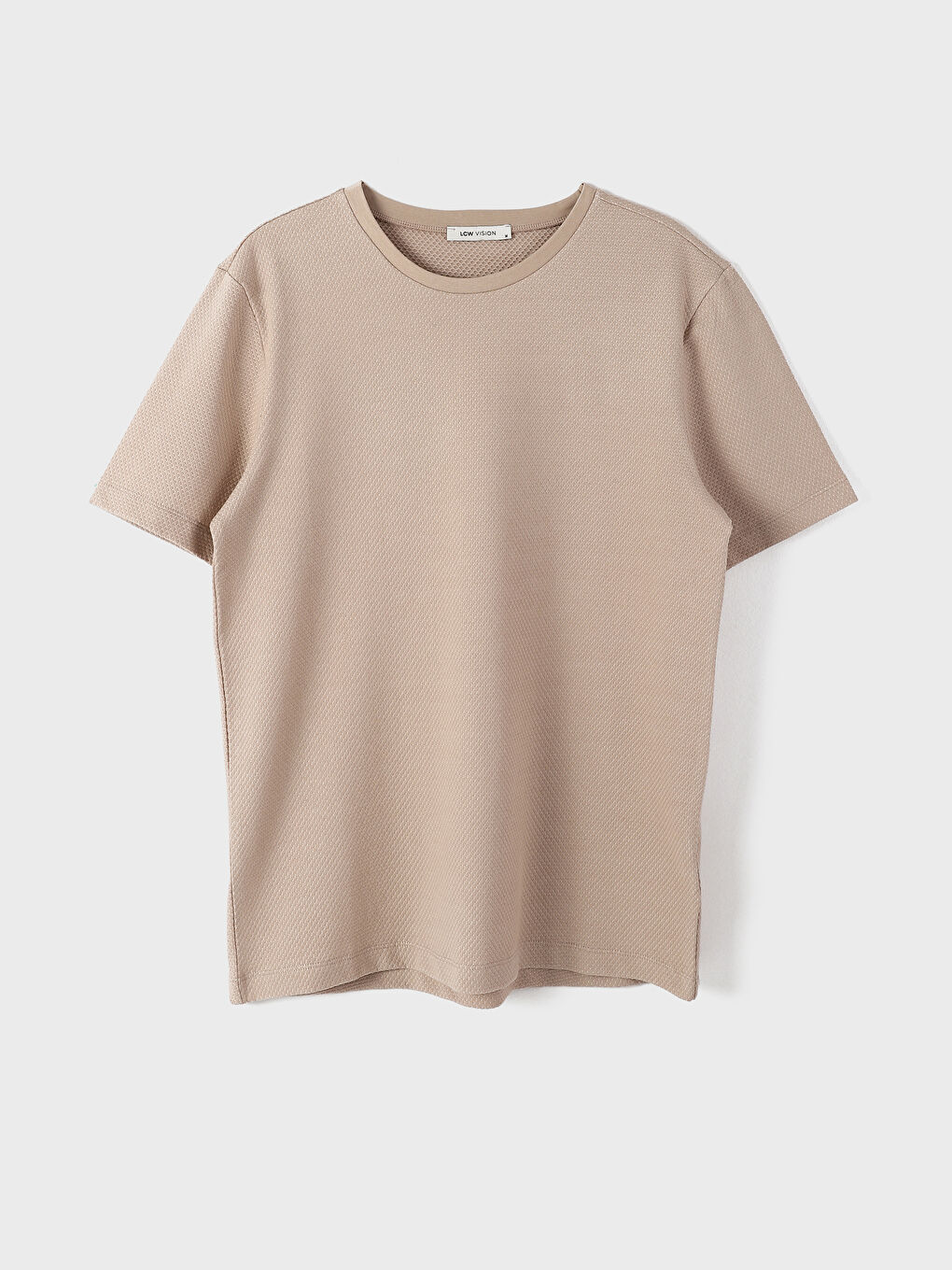 تيشيرت رجالي بياقة دائرية قماش جيرسي