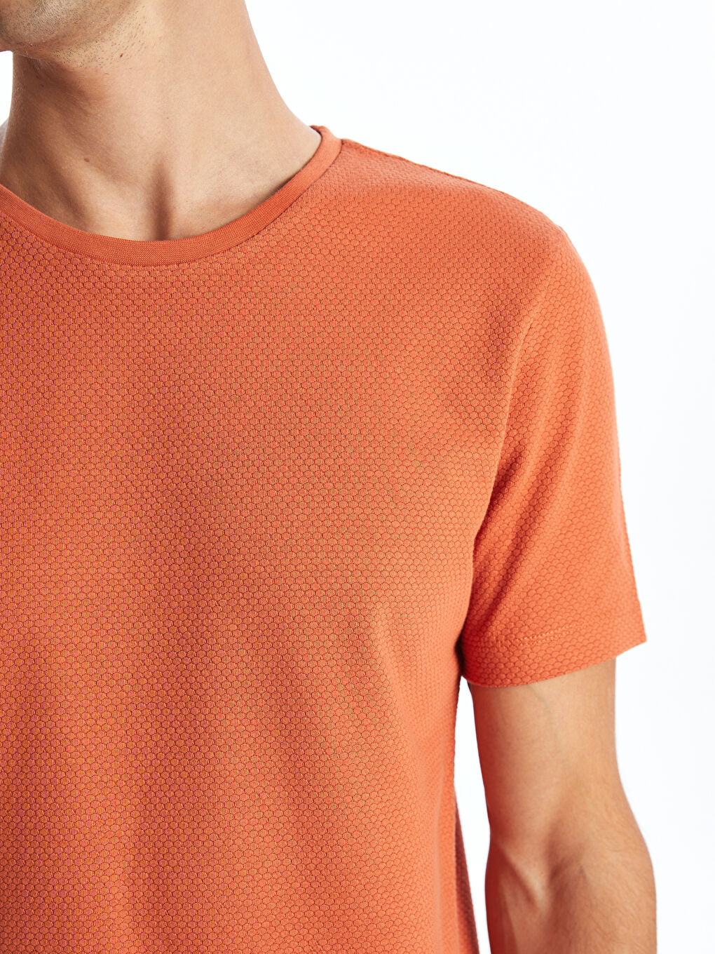 تيشيرت رجالي بياقة دائرية قماش جيرسي-2