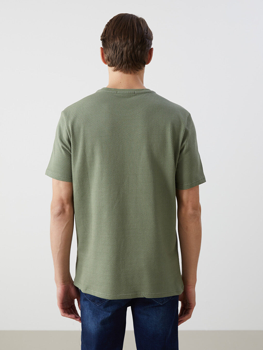T-shirt Pour Hommes En Jersey À Col Rond-3
