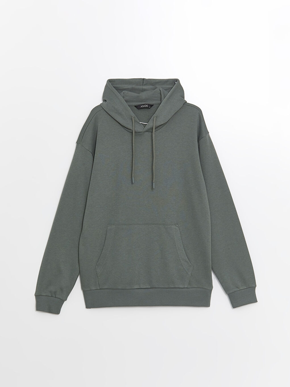 LCW Casual Mat Yeşil Uzun Kollu Erkek Hoodie - 5