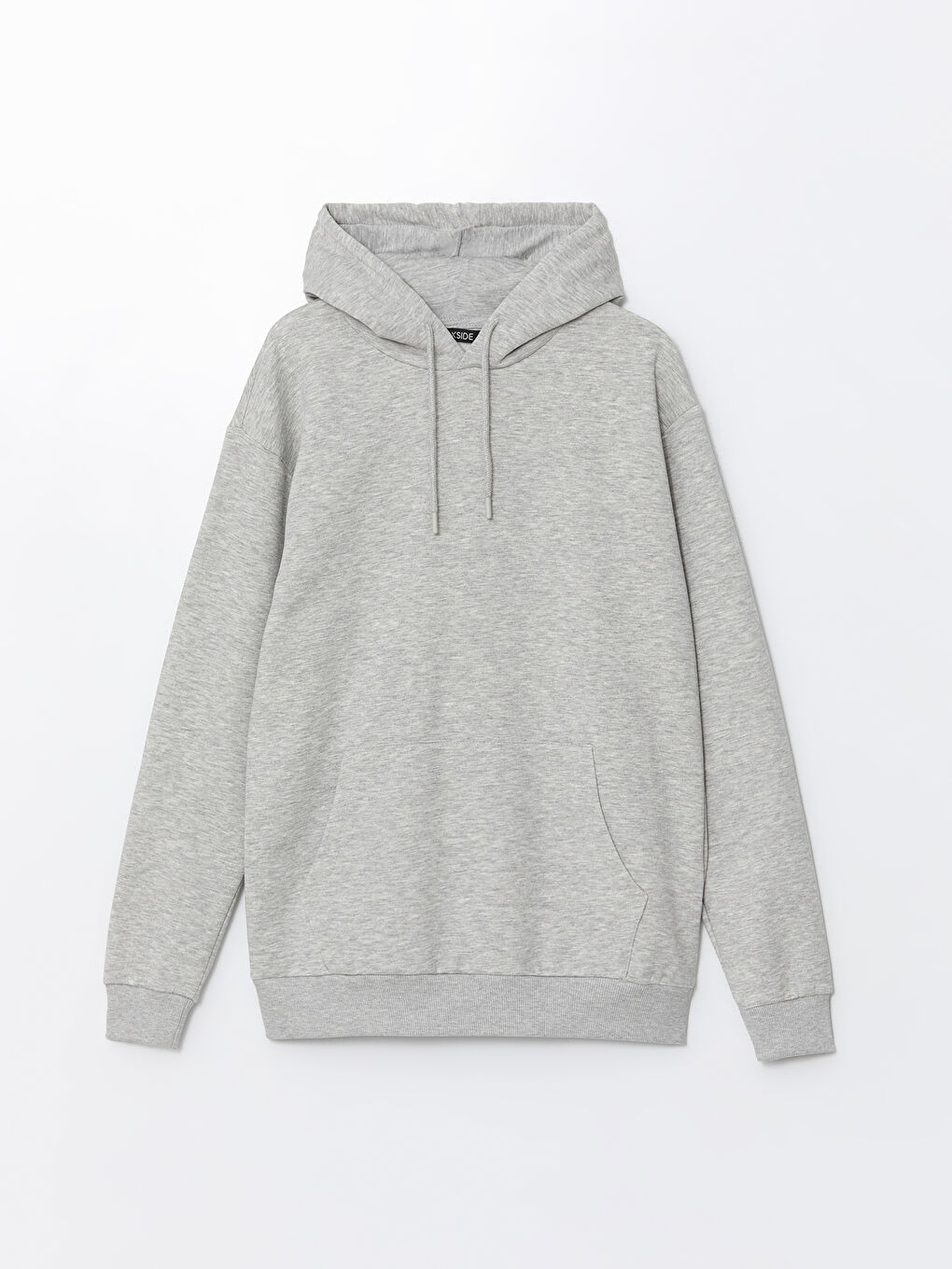 LCW Casual Gri Melanj Uzun Kollu Erkek Hoodie - 4