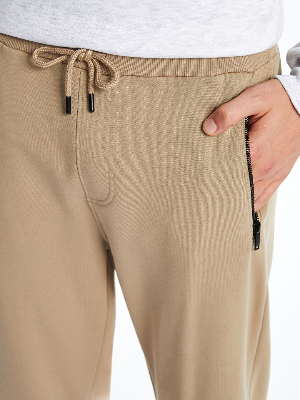 XSIDE Bej Slim Fit Erkek Jogger Eşofman Altı - 2