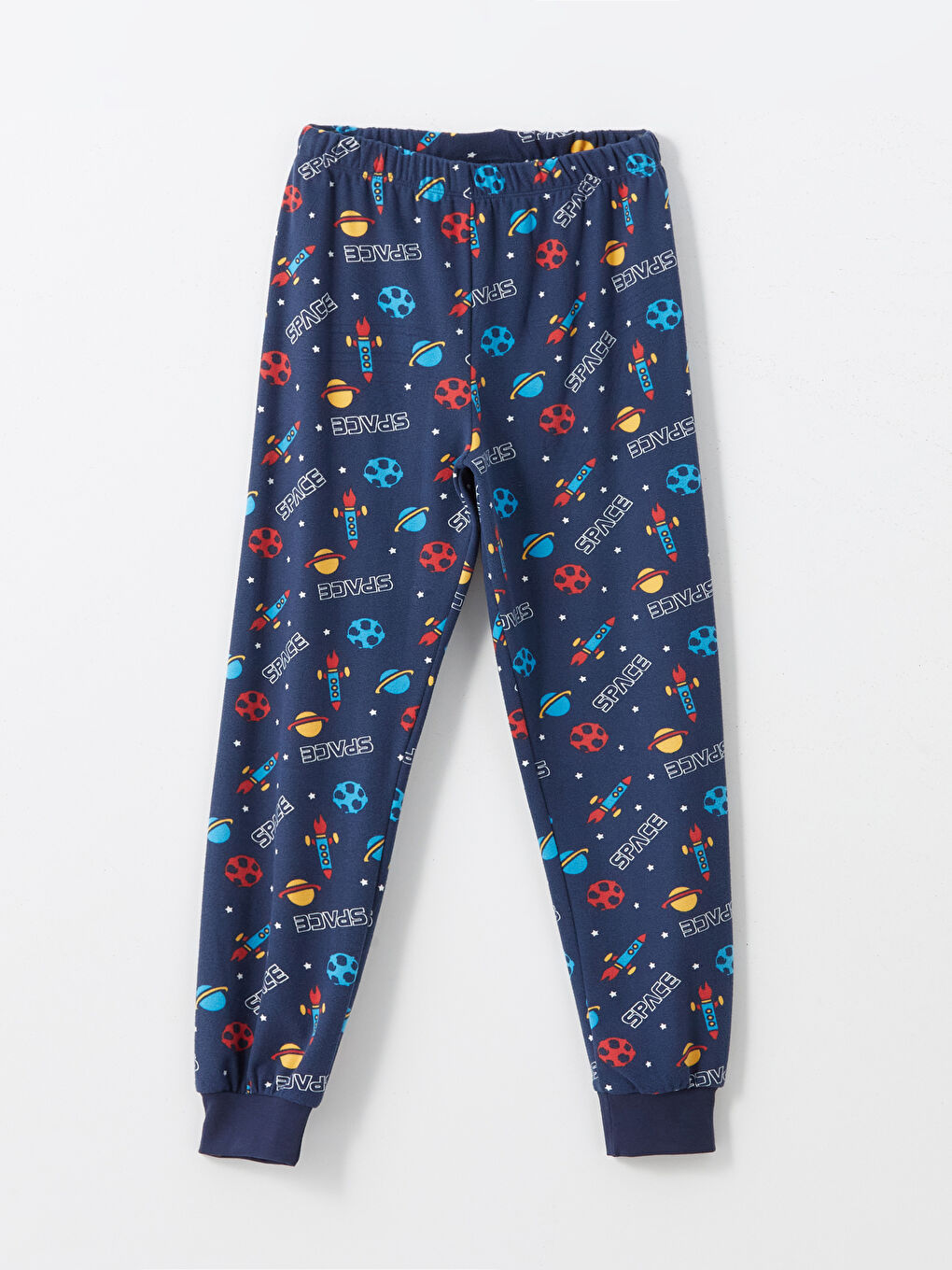 Lacivert Beli Lastikli Erkek Çocuk Pijama Alt