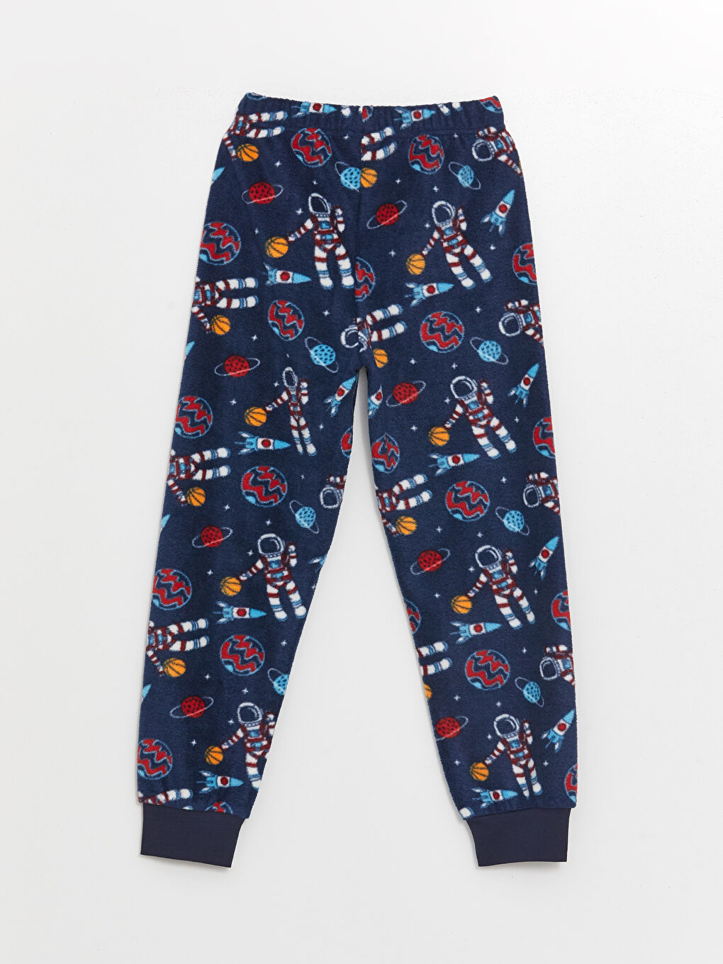 LCW Kids Lacivert Beli Lastikli Polar Erkek Çocuk Pijama Alt - 1