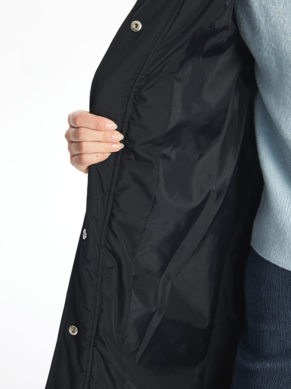 Hooded Quilted Women's Puffer Coat-2