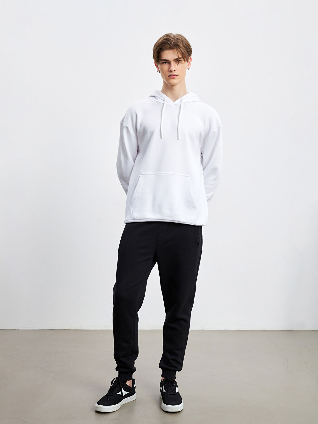 Muškarac BIJELA Majica s kapuljačom/Dukserica-1