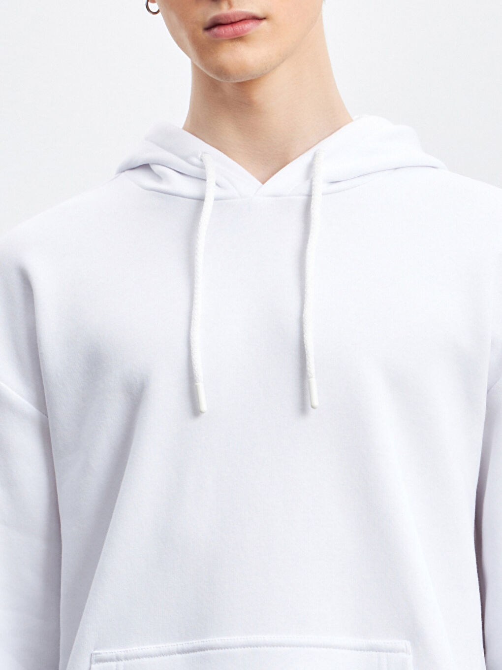 Muškarac BIJELA Majica s kapuljačom/Dukserica-2