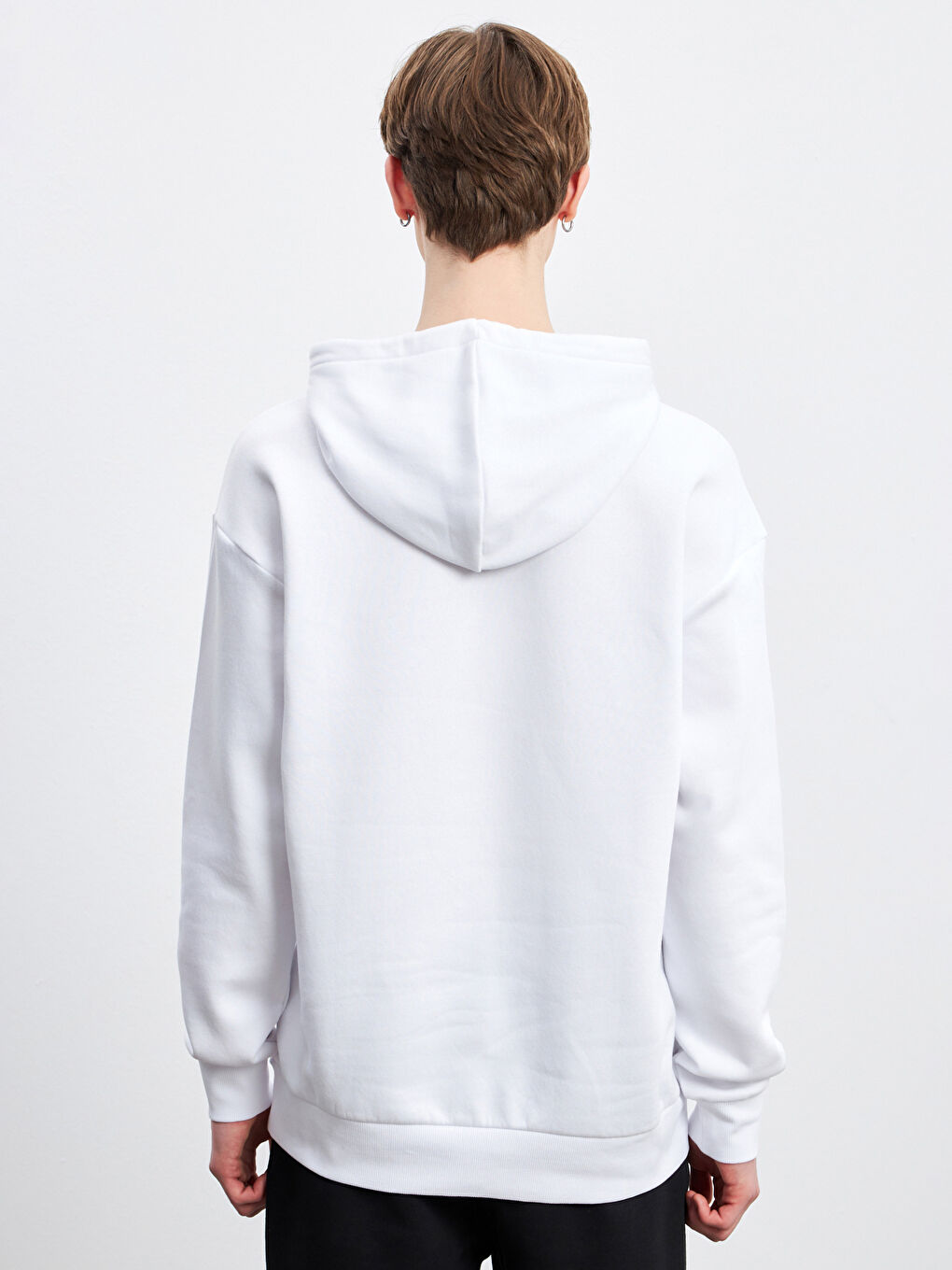 Muškarac BIJELA Majica s kapuljačom/Dukserica-3