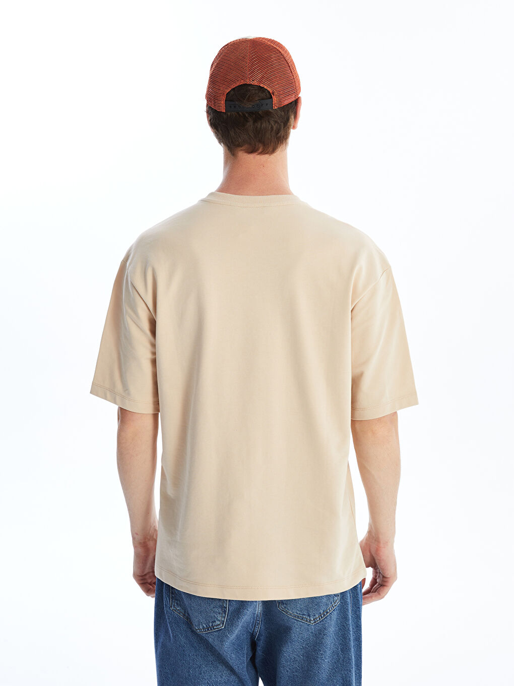 سويت شيرت كم قصير بياقة دائرية للرجال-3