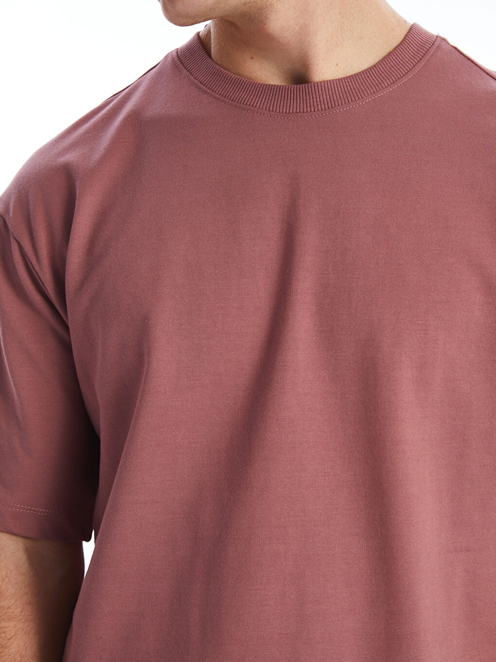 Crew Neck Short Sleeve Men's Sweatshirt-2