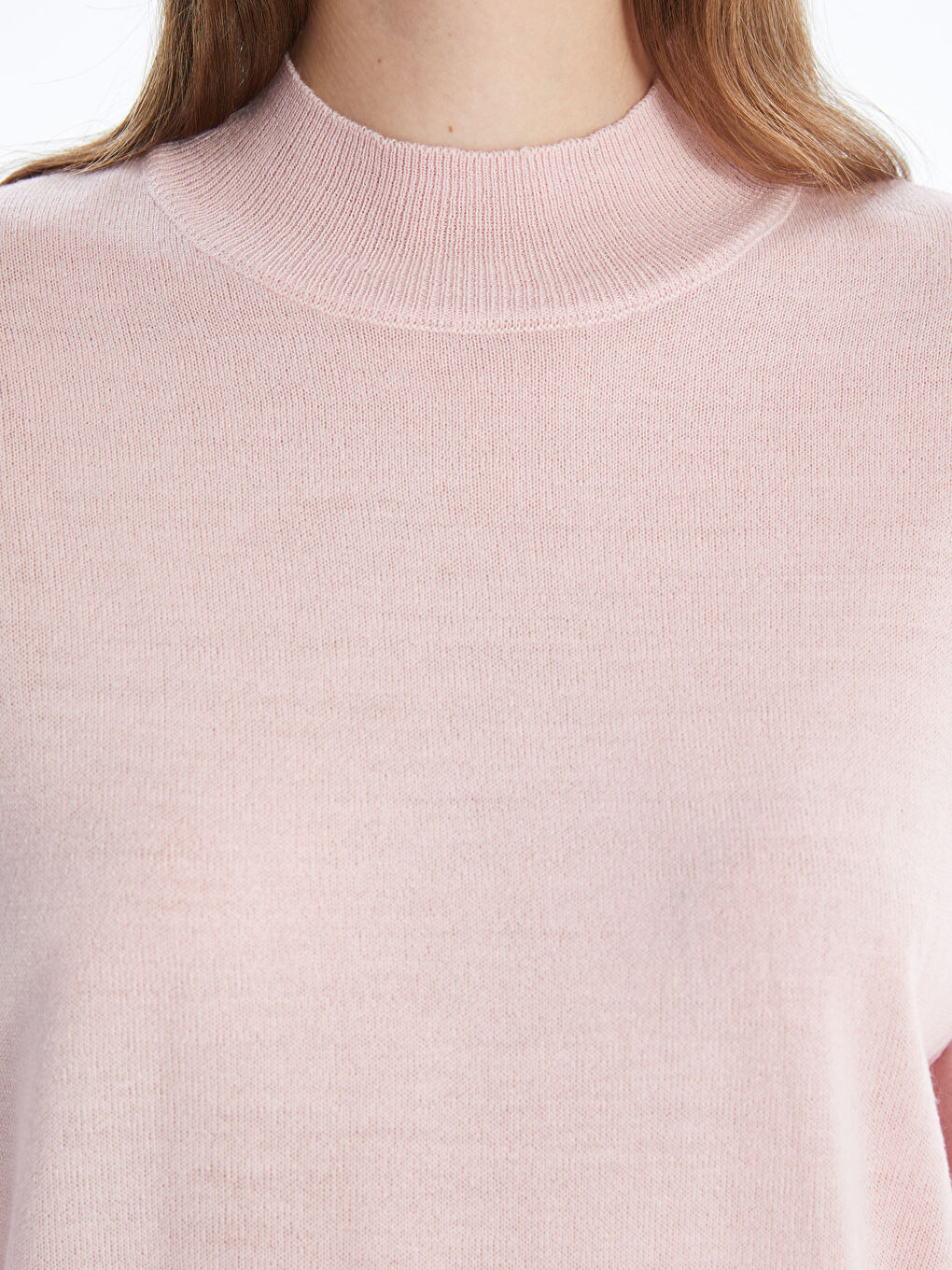 Funnel Neck Women's Knitwear Tunic-2