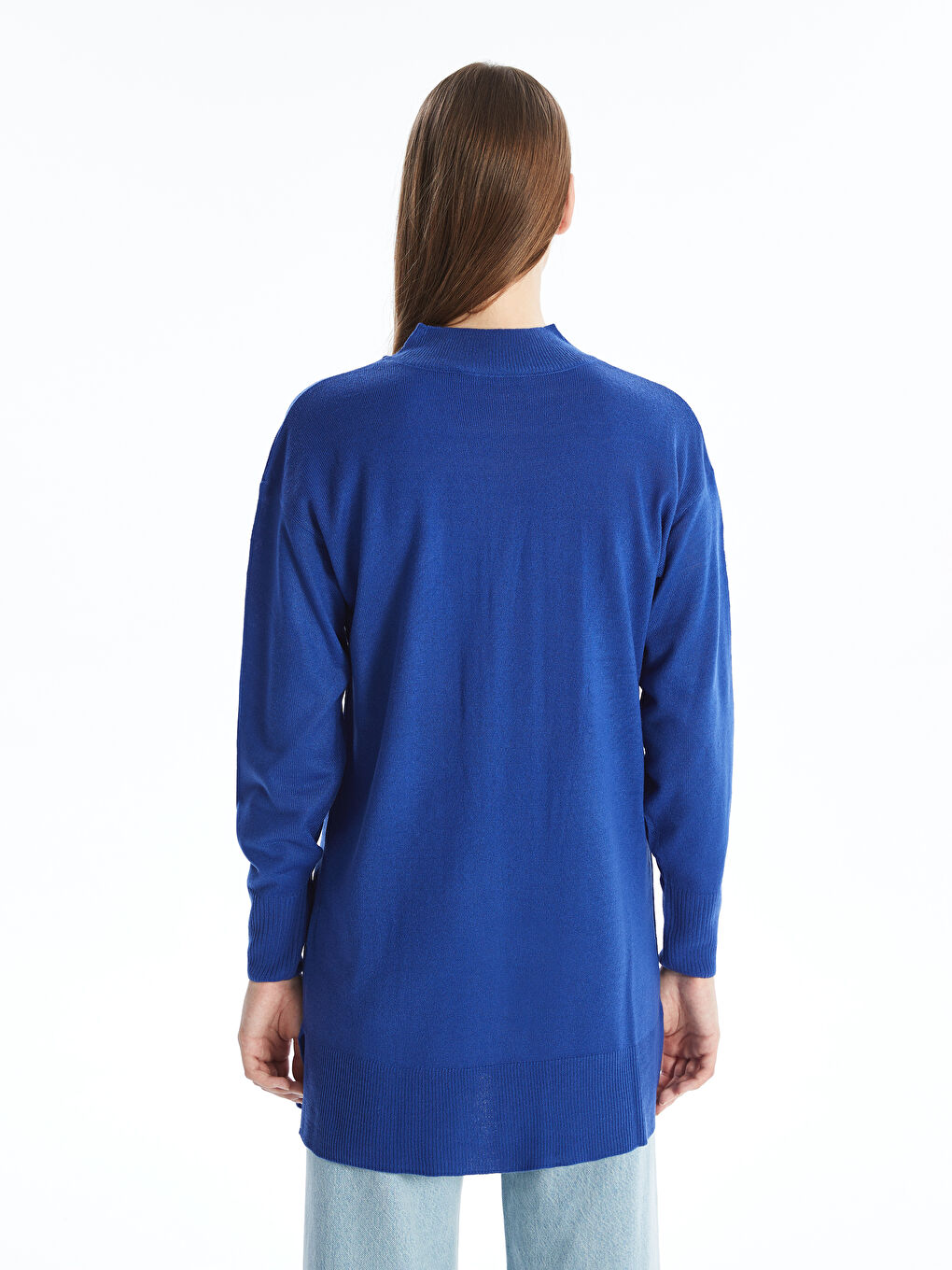 LCW Modest Funnel Neck Women's Knitwear Tunic -W41736Z8-HNC
