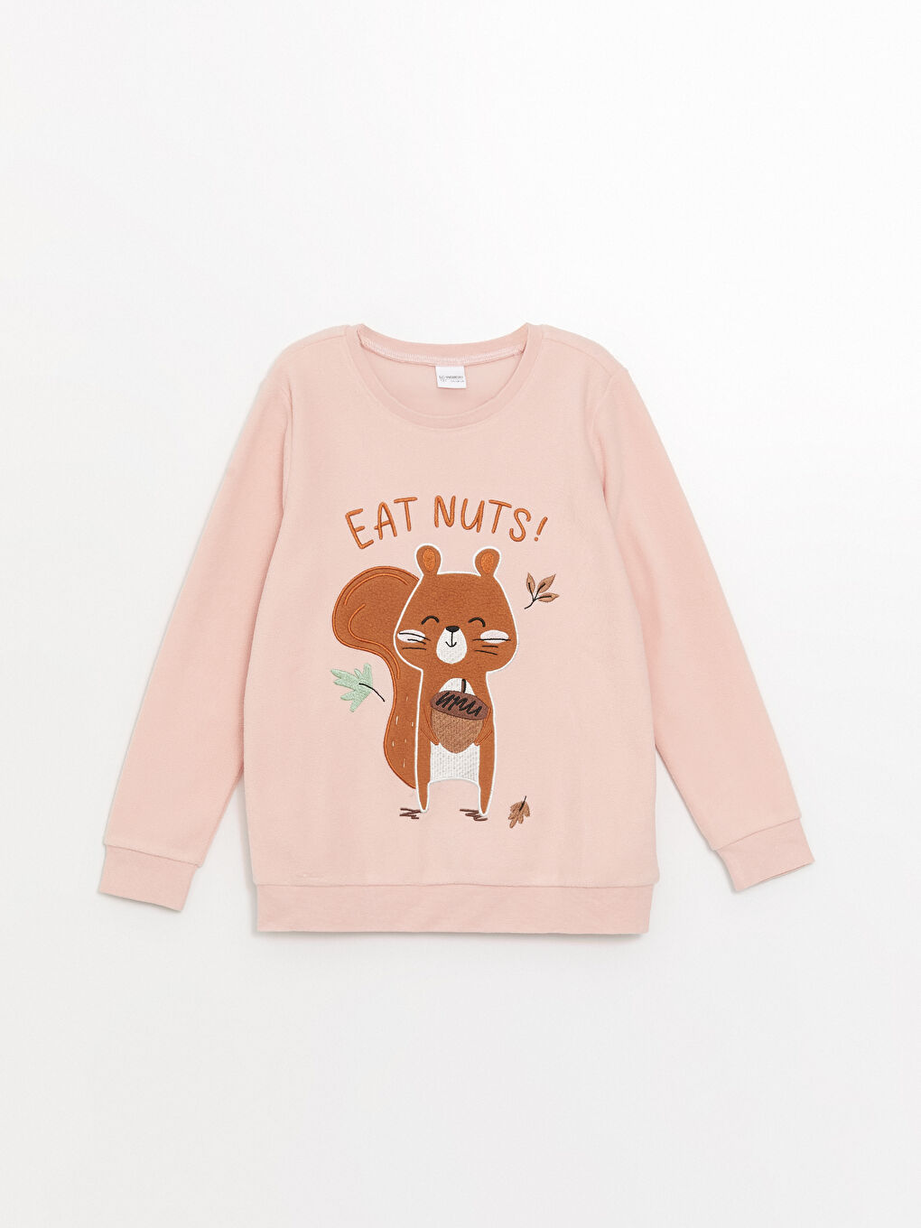 Pembe Nakışlı Kız Çocuk Pijama Üst