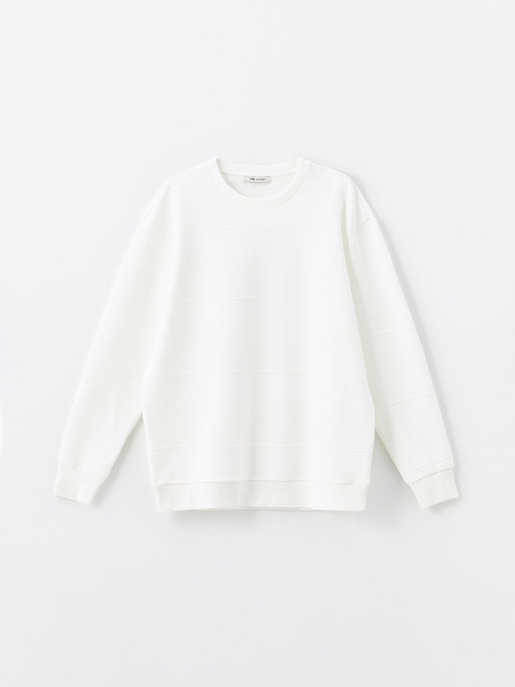 كنزة رياضية كم طويل برقبة دائرية للرجال-4