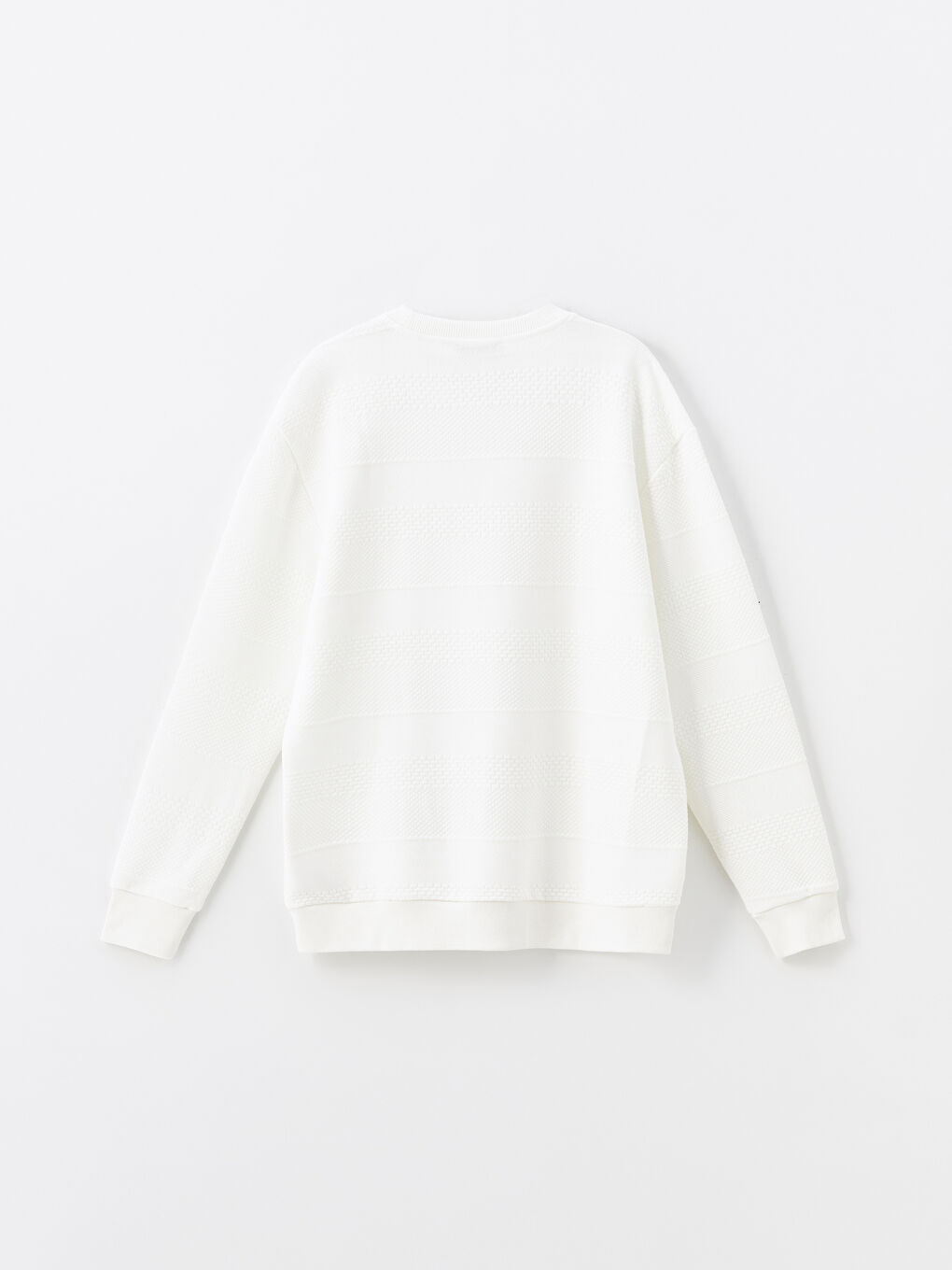 كنزة رياضية كم طويل برقبة دائرية للرجال-5