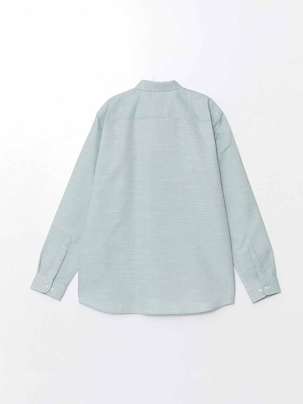 Slim Fit Long Sleeve Dobby Men's Shirt-5