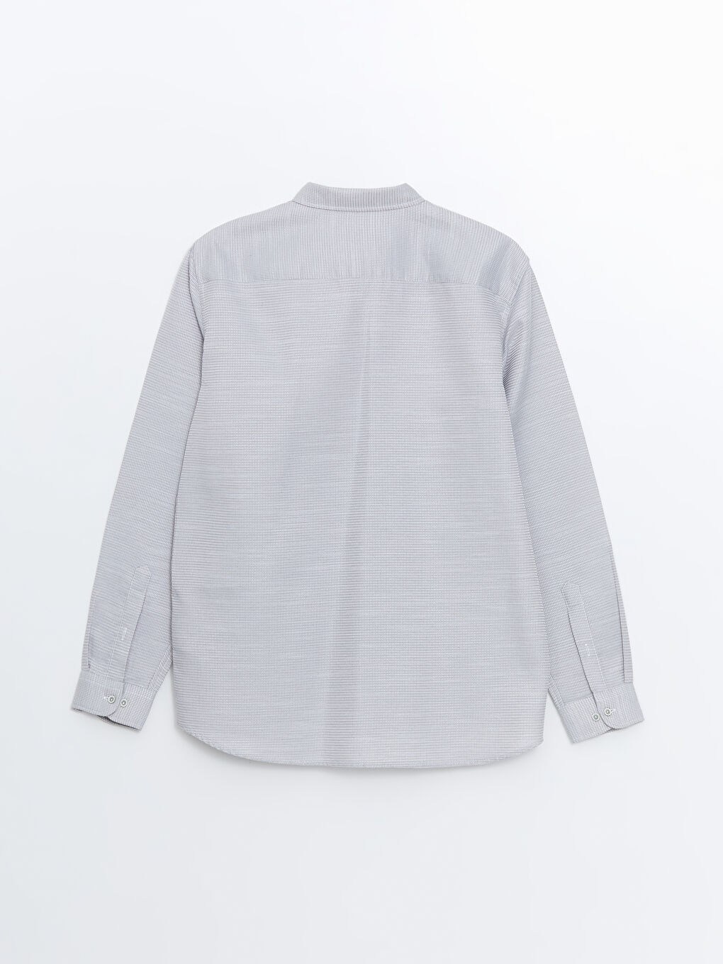 قميص للرجال بأكمام طويلة بقماش دوبي بقصة نحيفة-1