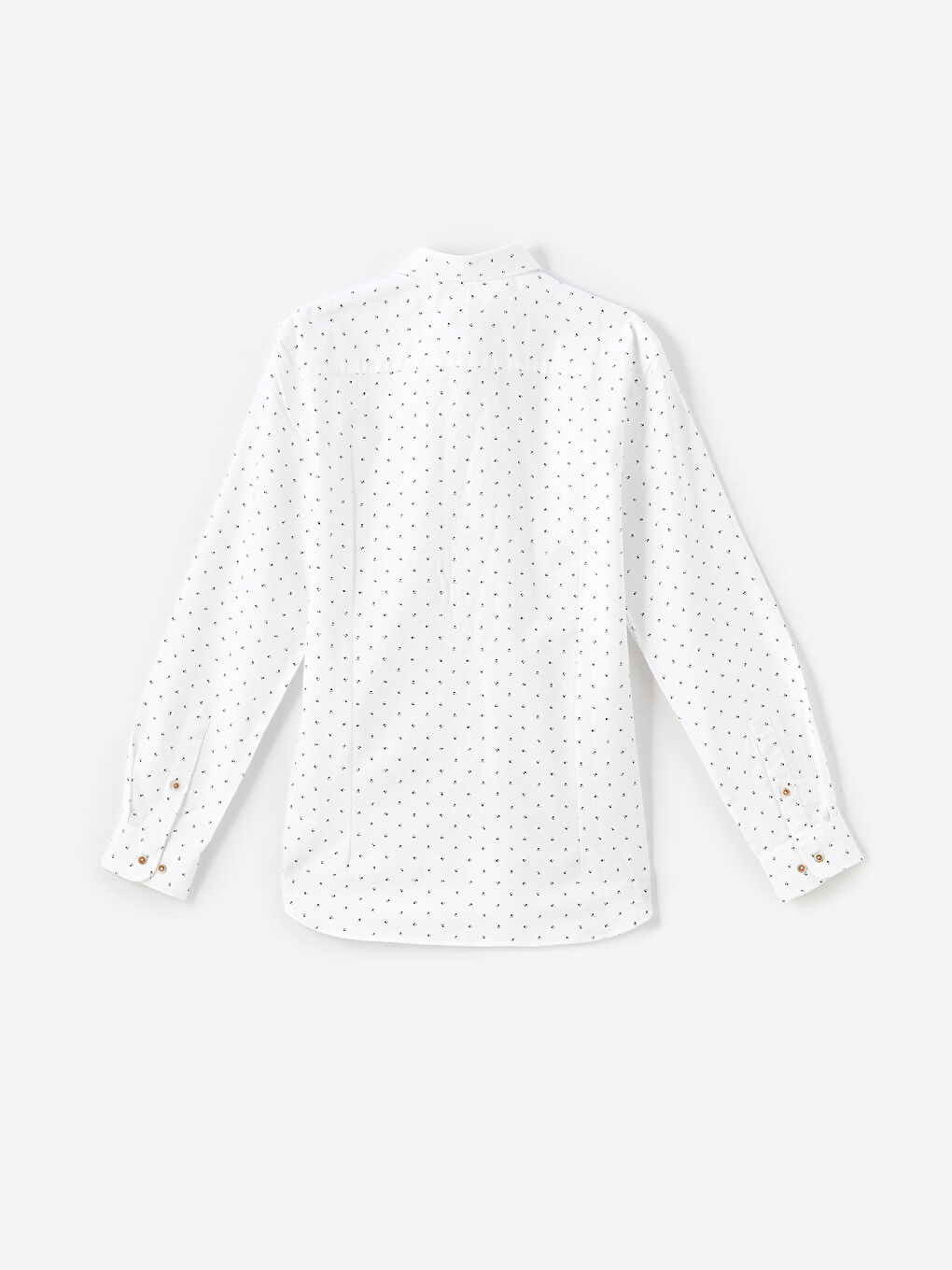 Slim Fit Long Sleeve Dobby Men's Shirt-5