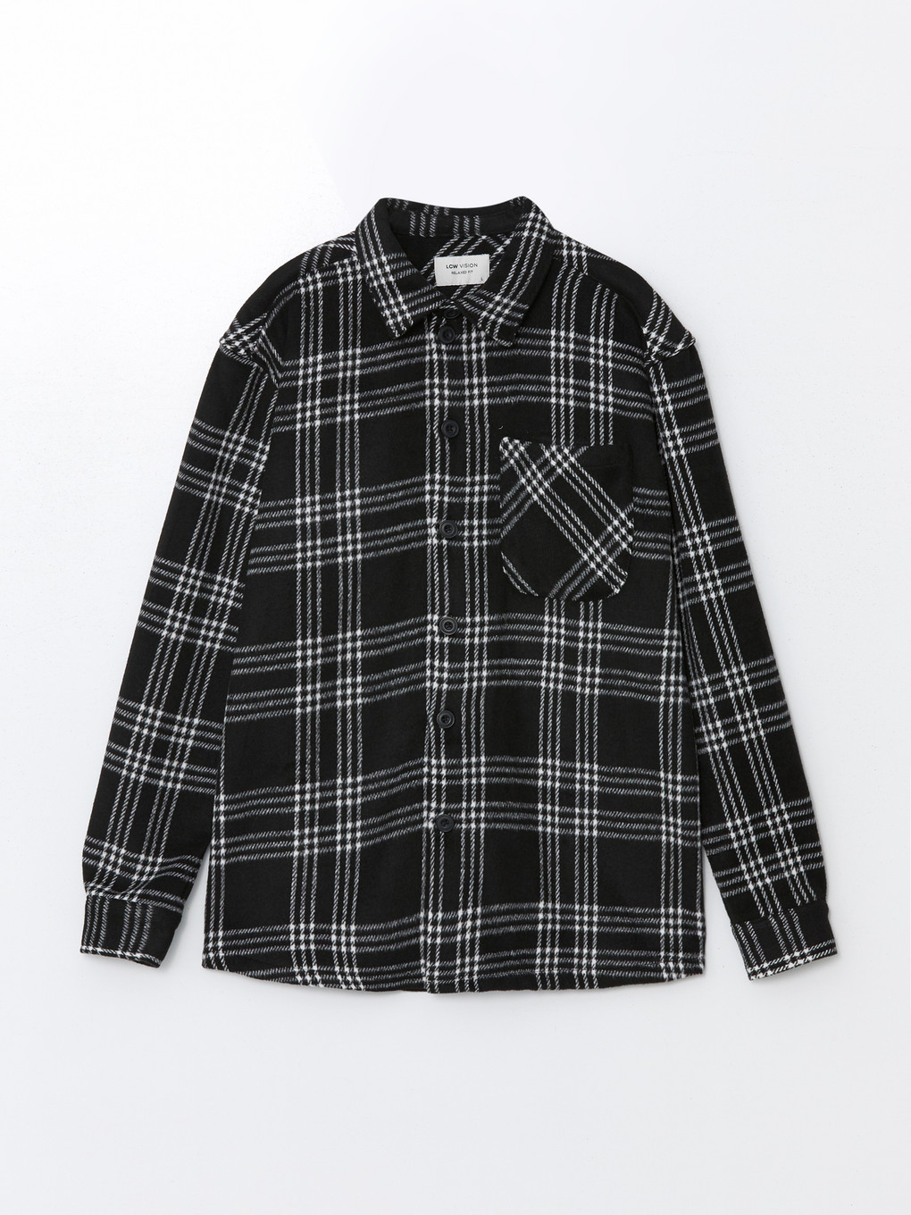 Chemise À Carreaux En Mélange De Laine Coupe Régulière Pour Homme-4