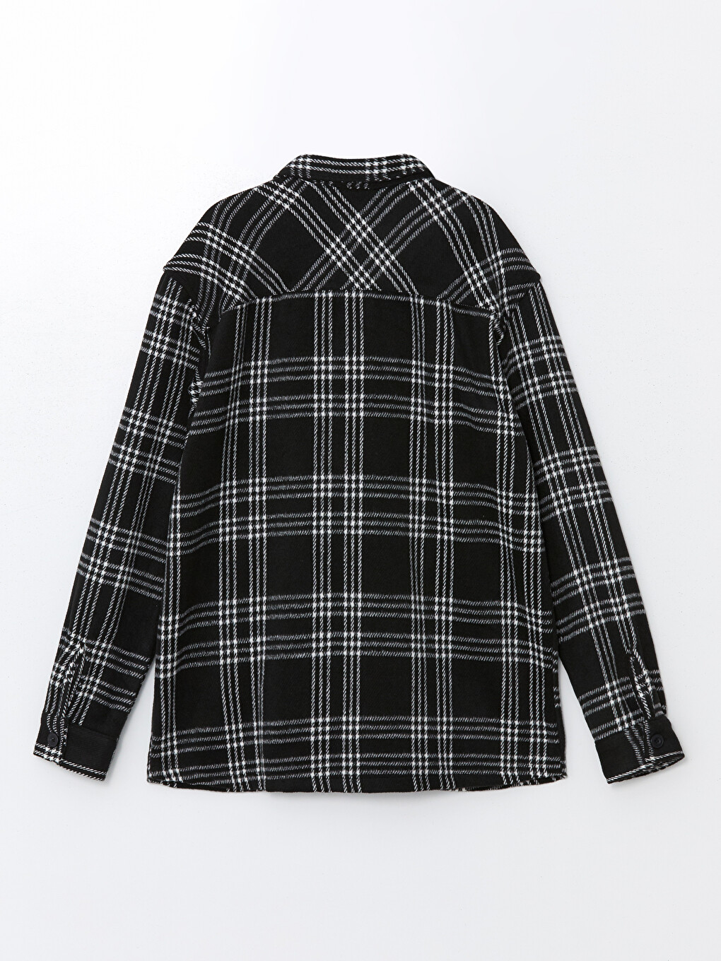 Chemise À Carreaux En Mélange De Laine Coupe Régulière Pour Homme-5