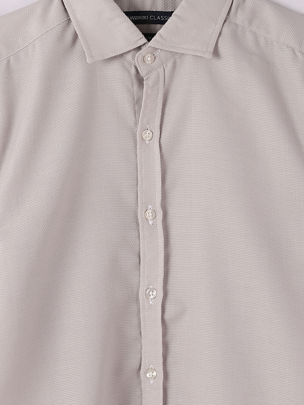 Slim Fit Long Sleeve Dobby Men's Shirt-7