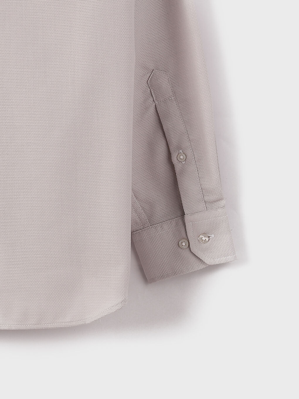 Slim Fit Long Sleeve Dobby Men's Shirt-8