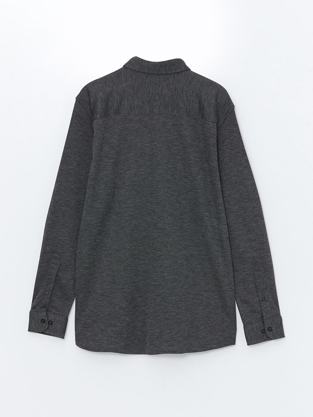 Slim Fit Long Sleeve Men's Shirt-5