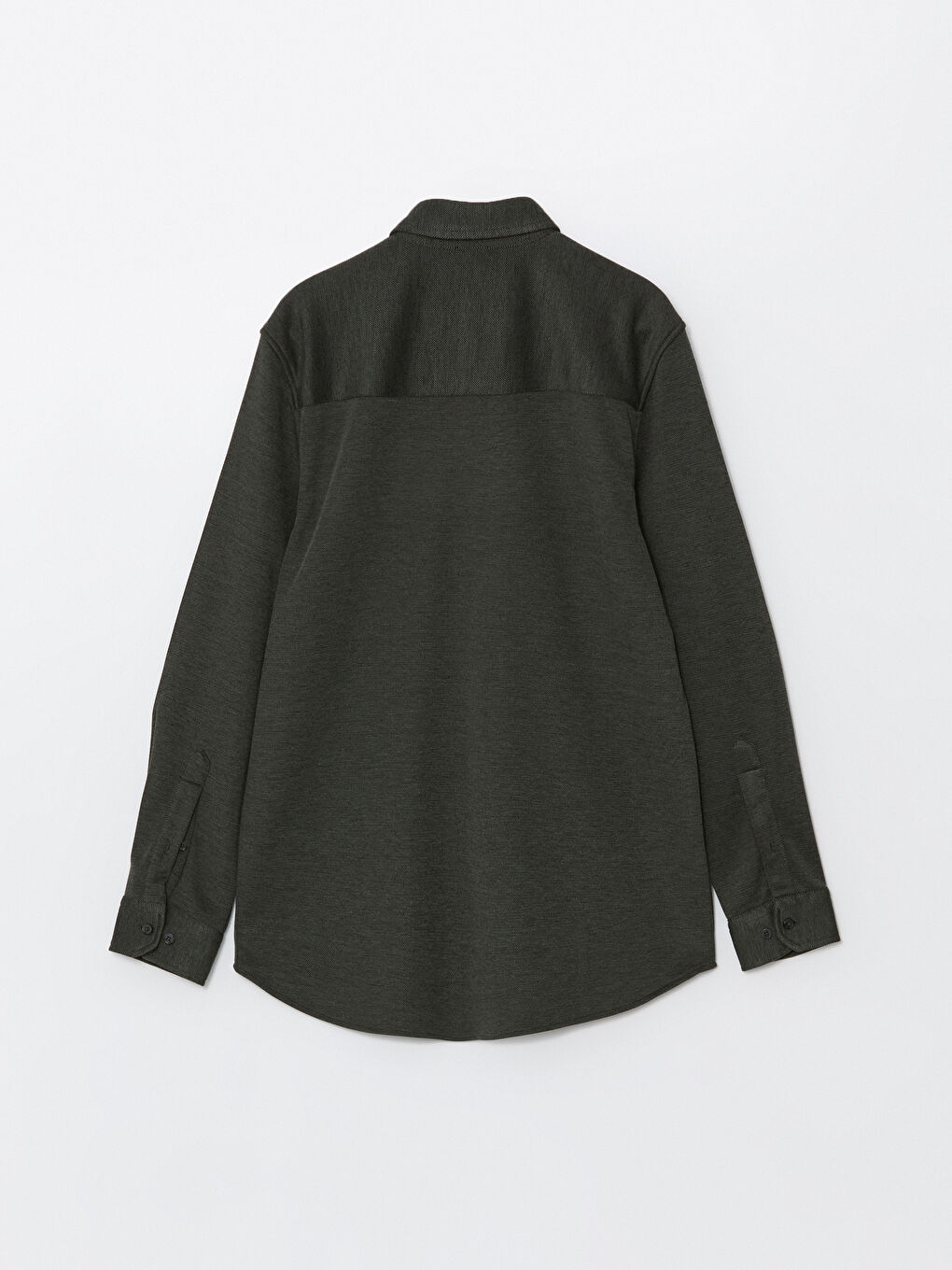 Slim Fit Long Sleeve Men's Shirt-5