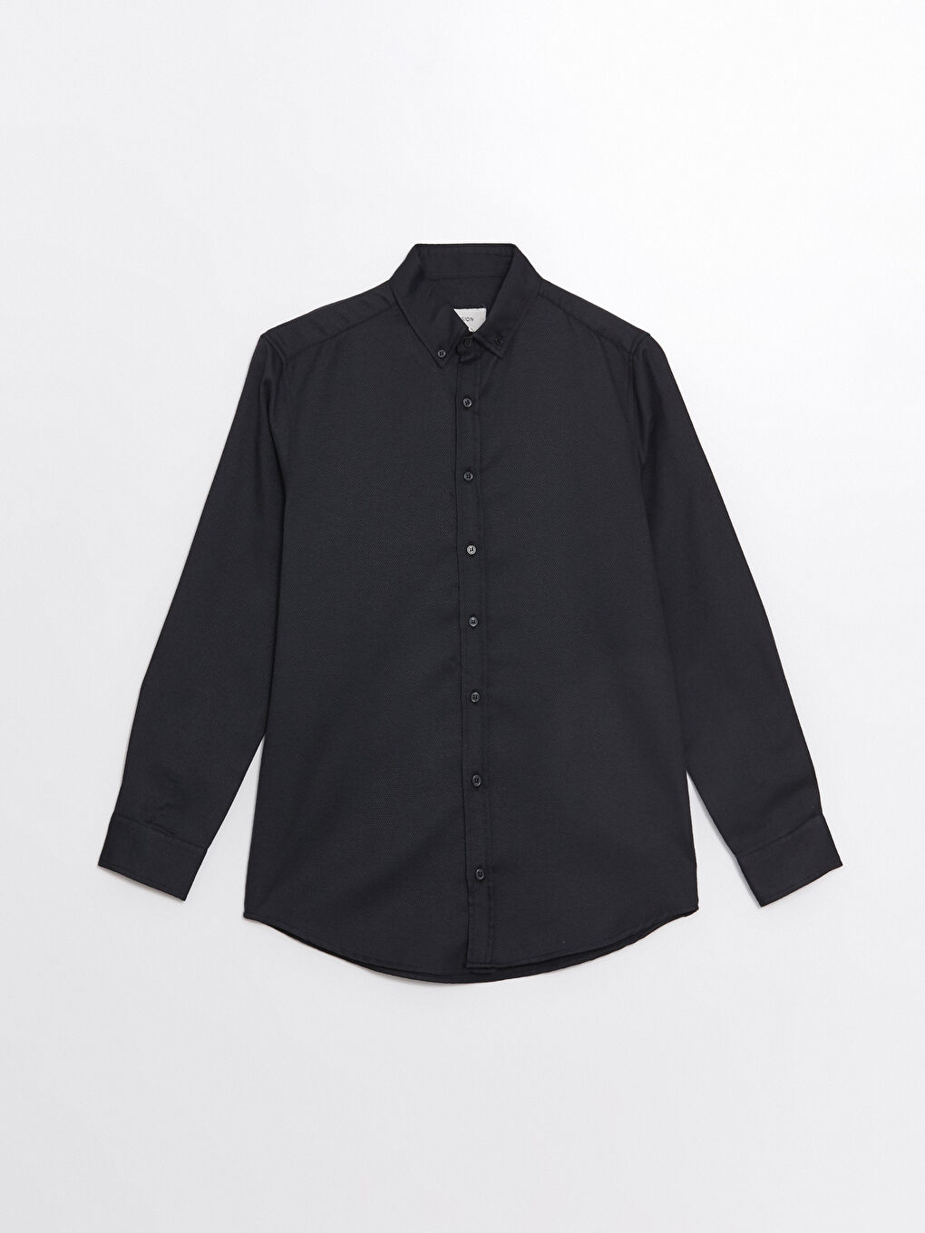 قميص للرجال بأكمام طويلة بقماش دوبي بقصة نحيفة-4