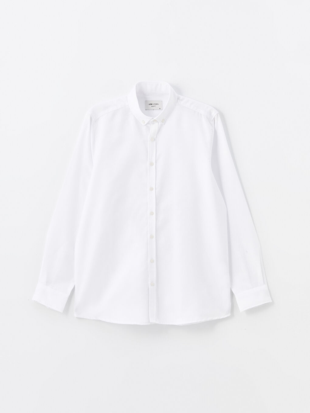 Slim Fit Long Sleeve Dobby Men's Shirt-4