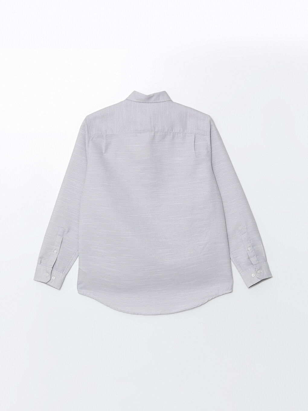 Chemise pour Hommes à Manches Longues en Tissu Dobby Coupe Régulière-5