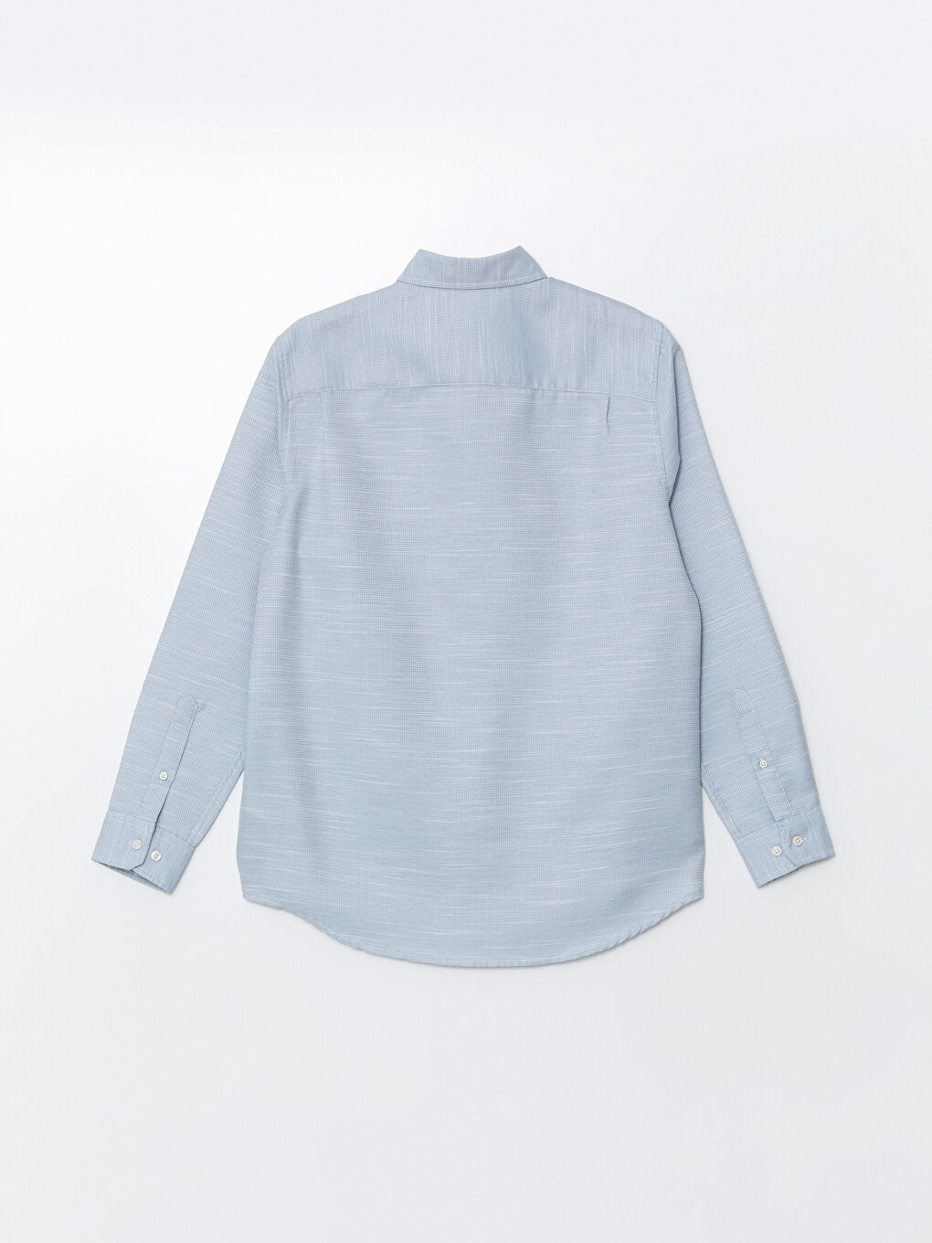 Chemise pour Hommes à Manches Longues en Tissu Dobby Coupe Régulière-5