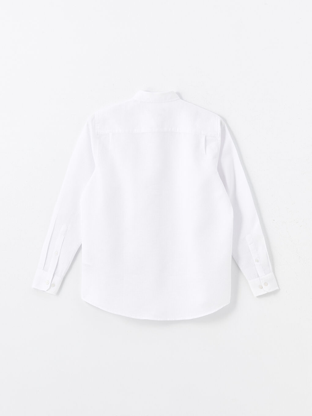 Chemise pour Hommes à Manches Longues en Tissu Dobby Coupe Régulière-3