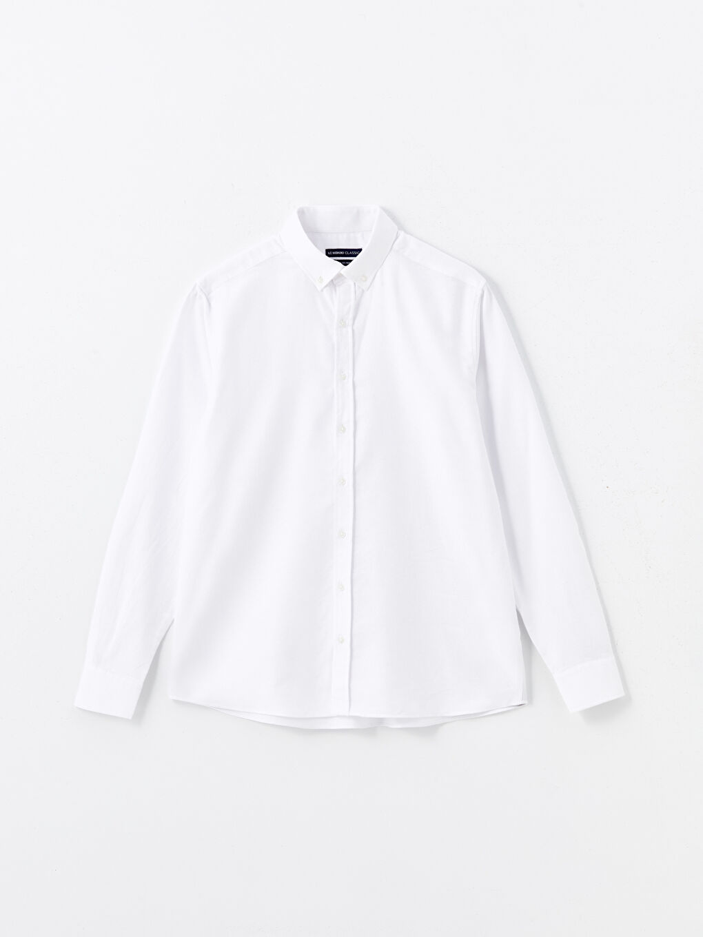 Regular Fit Long Sleeve Dobby Fabric Men's Shirt-4