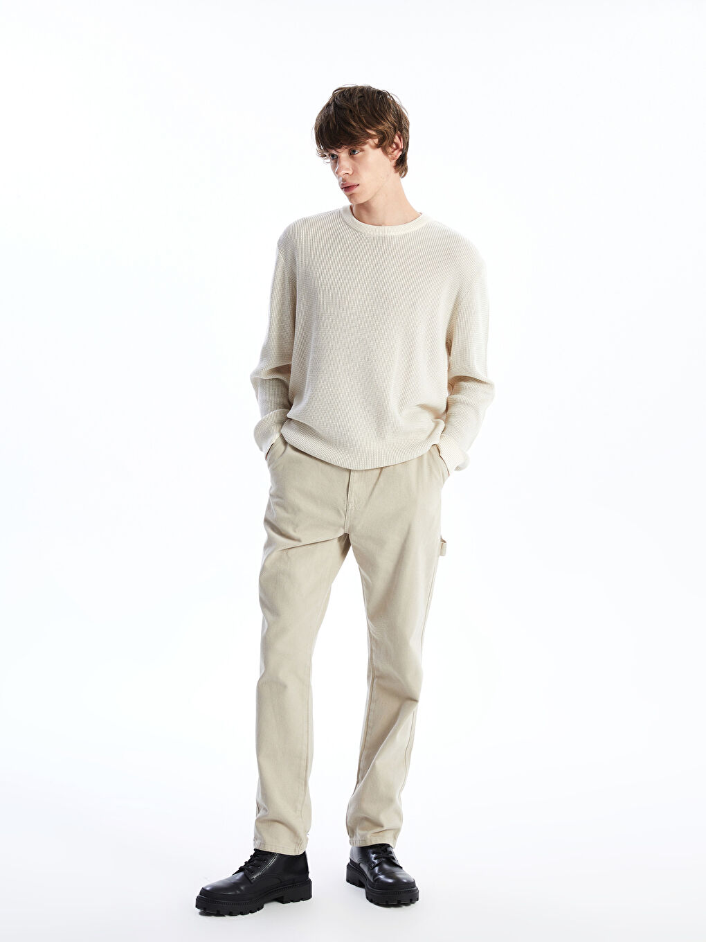 Loose Fit Men's Jeans -W42021Z8-DBD