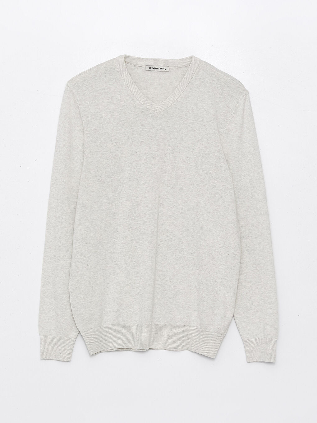 V Neck Long Sleeve Men's Knitwear Sweater-4
