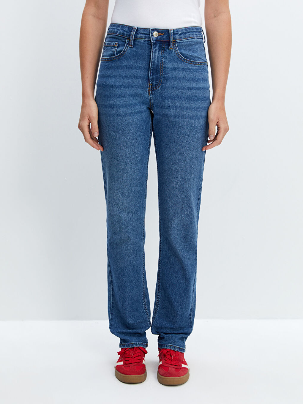 LCW Jeans Straight Fit Kadın Jean Pantolon -W42217Z8-507