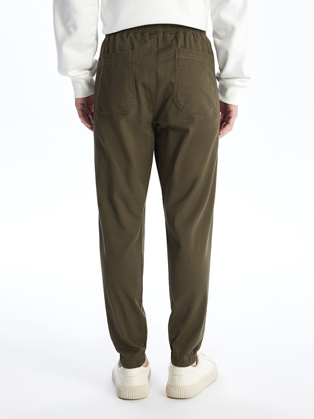 LCW Casual Haki Standart Kalıp Gabardin Erkek Jogger Pantolon - 3